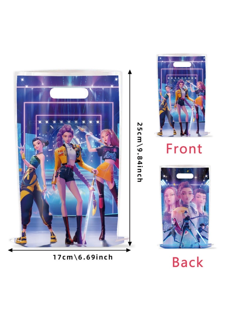 saykfoe 50pcs Birthday Party Gift Bags, K-Pop's Candy Goody Bags, theme Birthday Party Supplies Decorations - Image 2